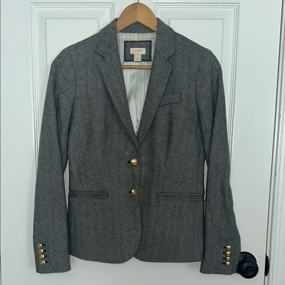 J. Crew Gray Blazer Classic Tailored Suit Jacket